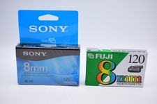 LoT of 2 Fuji 8mm P6 120  Sony 8mm P6 120 Video Cassettes  New Sealed 