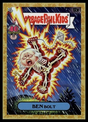 2025 Garbage Pail Kids 40th Anniversary Ben Bolt Gold Border /50 #12a