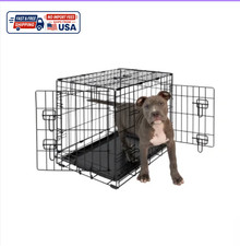24 Folding Metal Dog Cage, Pet Cage Door, Veterinary Cage, Dog Cage