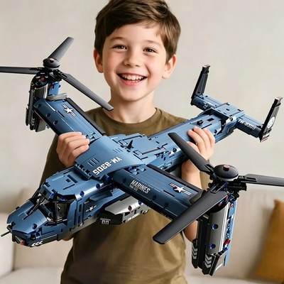 V-22 Osprey Tiltrotor Aircraft Building Block Set DIY Model Propeller Kit