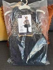 NWT Girls cute Leopard Cat Halloween Costume Dress, Bow , Tail Size 3T