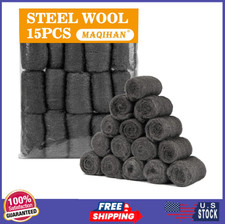 Steel Wool For Mice Control 15PCS Fine Steel Wool Pads Steel Wool Fill Roll Ext 