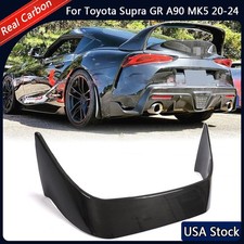 For Toyota Supra Gr A90 Mk5 2020-2024 Real Carbon Rear Trunk Spoiler Racing Wing For Toyota Supra Gr A90 Mk5 2020-2024 Real Carbon Rear Trunk Spoiler Racing Wing