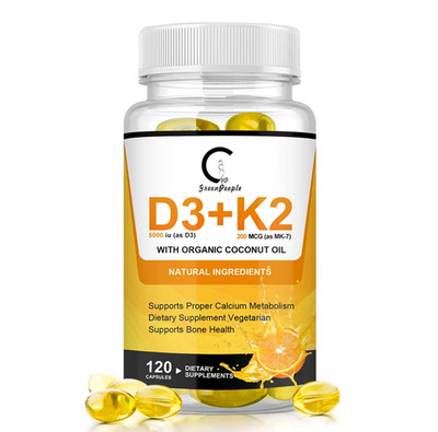 Mk-7 Vitamin K-2 200 mcg 120 Capsules.