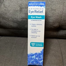 Bausch & Lomb Advanced Eye Relief Eye Wash, 4 fl oz Exp 01-01-2027