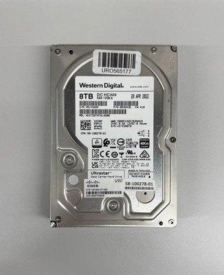 HUS728T8TAL4200 WESTERN DIGITAL 8TB 12G SAS 7.2K 3.5'' LFF HDD HARD DRIVE 0B36436