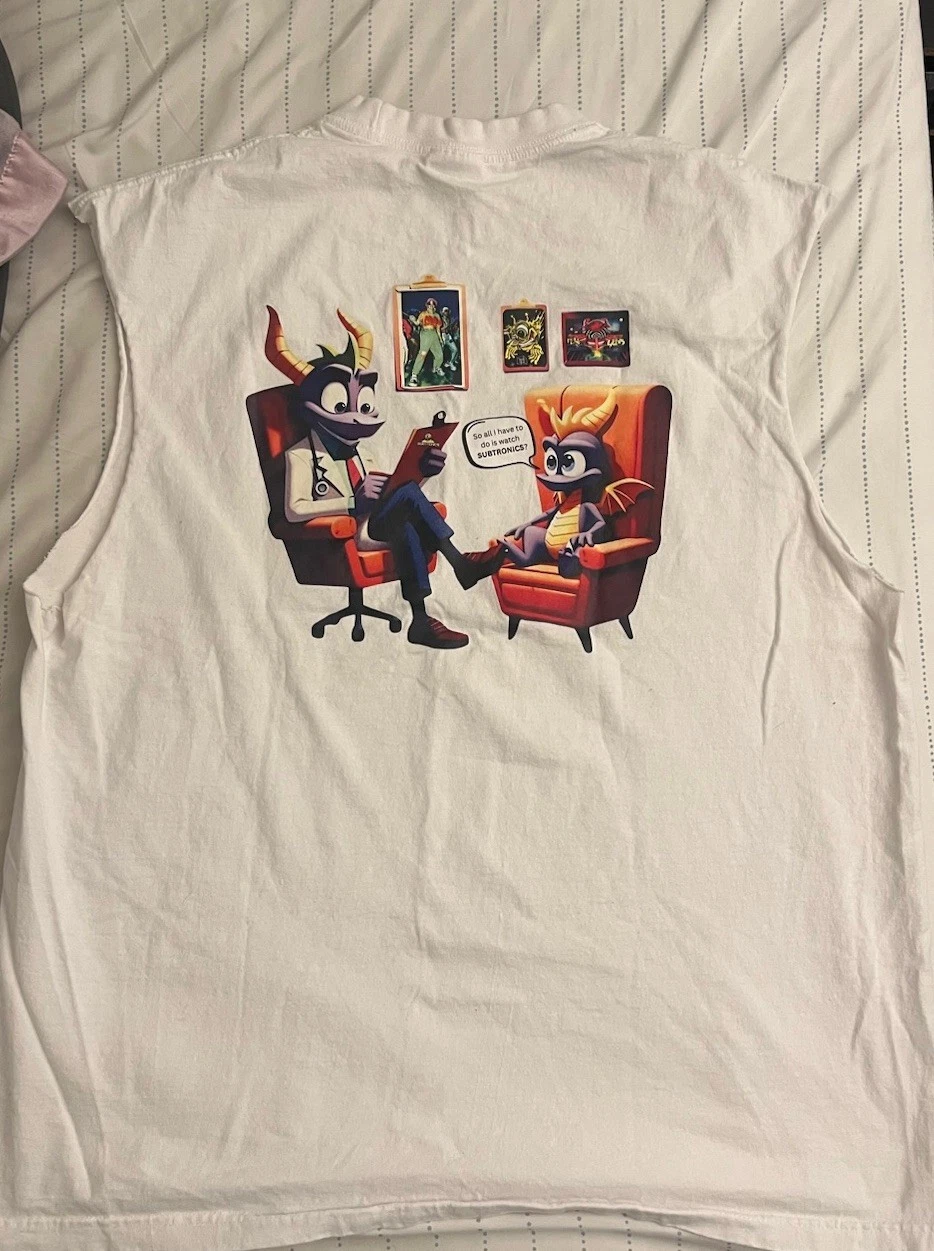 White Tv Monster Shirt