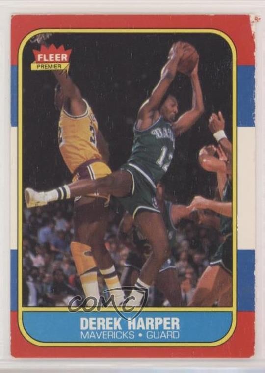 1986-87 Fleer Derek Harper #44 sq1