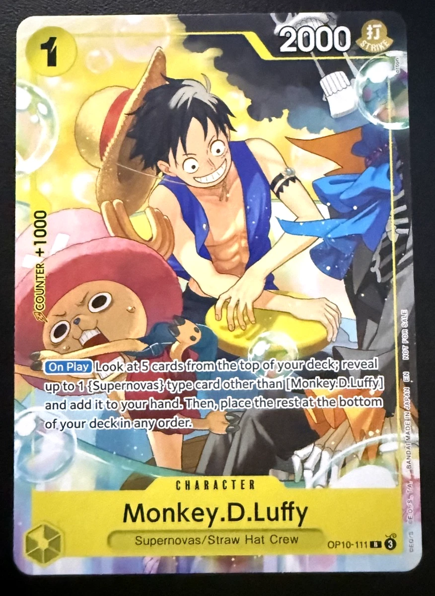 25+ Monkey.D.Luffy OP10-111 One Piece Promotion Cards for sale
