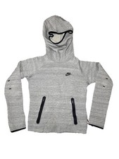Nike Tech Fleece Hoodie Funnel Neck Women  s Small Light Gray Gym Running