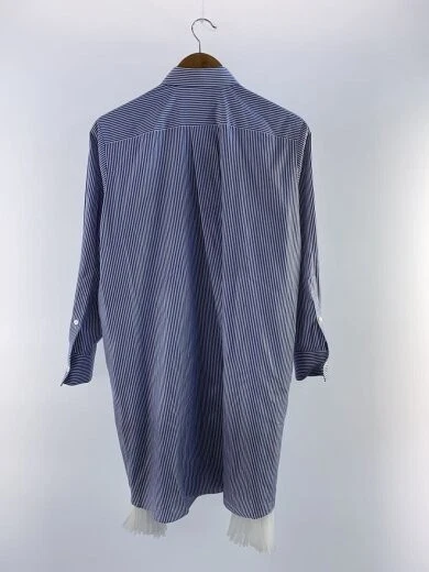 abito sacai camicia 1 cotone BLU strighe scw 007 vestito popeline di cotone