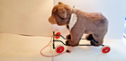 Large Steiff brown and white bear on wheels, great condition! — photo 2