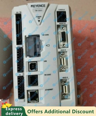 One Keyence TM-3001 High Speed 2D Optical Micrometer Controller Used