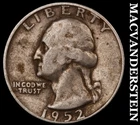 1952-D Washington Quarter-Scarce Better Date No Reserve #i2647