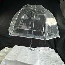 totes Kids Ultra Clear Bubble Dome Umbrella 38  Coverage Style 02236 N53 Gray