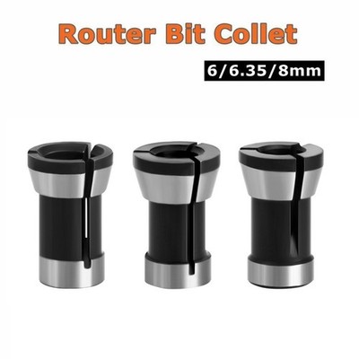 6/ 6.35/ 8mm Shank Router Bit Extension Collet Chuck Rod Trim Molding Machine