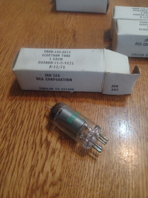 RCA ELECTRON TUBE JAN 3A4. 12/71 NOS. BU1