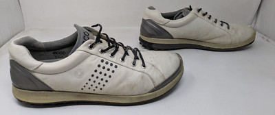 Ecco Men's Biom Hybrid 2 Golf Shoes White Gray YAK Leather US Size 11 EU Size 45