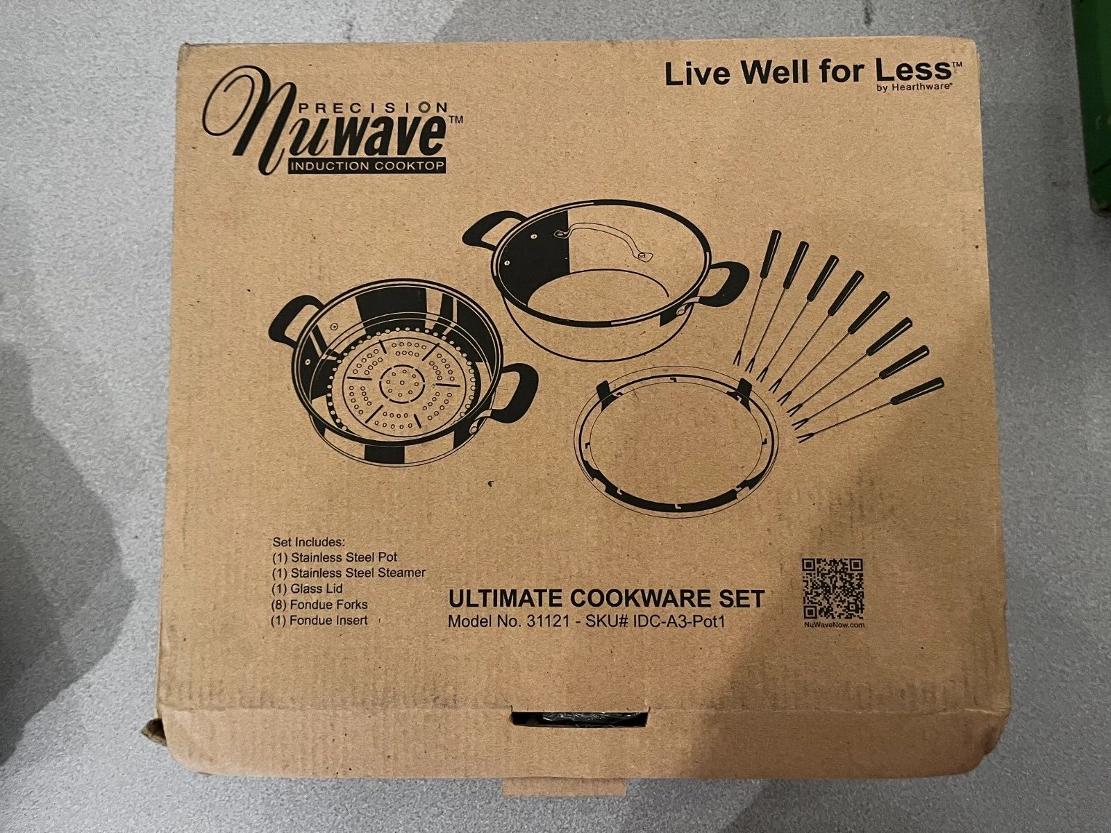 Nuwave Steamer Fondue Precision Ultimate Cookware Set 31120 A Induction Cooktop