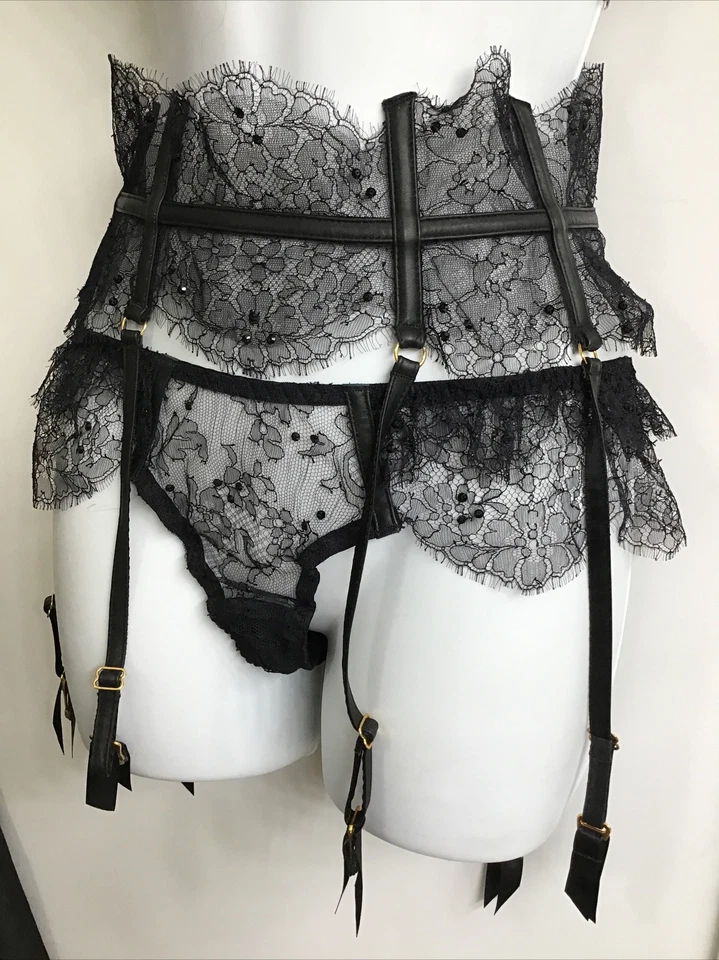 Sujetador Agent Provocateur Adara 34C/Corset liguero Con medias de nylon NUEVO CON ETIQUETAS 2 Foto 3 de 4