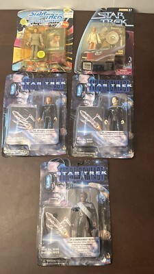 Konvolut 5 Star Trek Playmates Action Figuren 90er Spock Worf Ilia Data Dr. Crusher