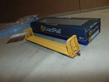 EXACTRAIL HO 81155-6 TRENTON WORKS TTX 67 FOOT BULKHEAD FLATCAR  - CLEAN + BOX