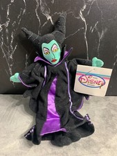 Disney Store Maleficent Sleeping Beauty Movie Black Purple Witch Doll Bean Bag