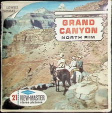1960's GRAND CANYON NORTH RIM 3d View-Master 3 Reel Packet NEW SEALED