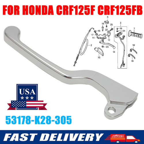 Left Hand Clutch Lever For Honda 2014-2023 CRF125 F CRF125FB 2022 - Foto 6