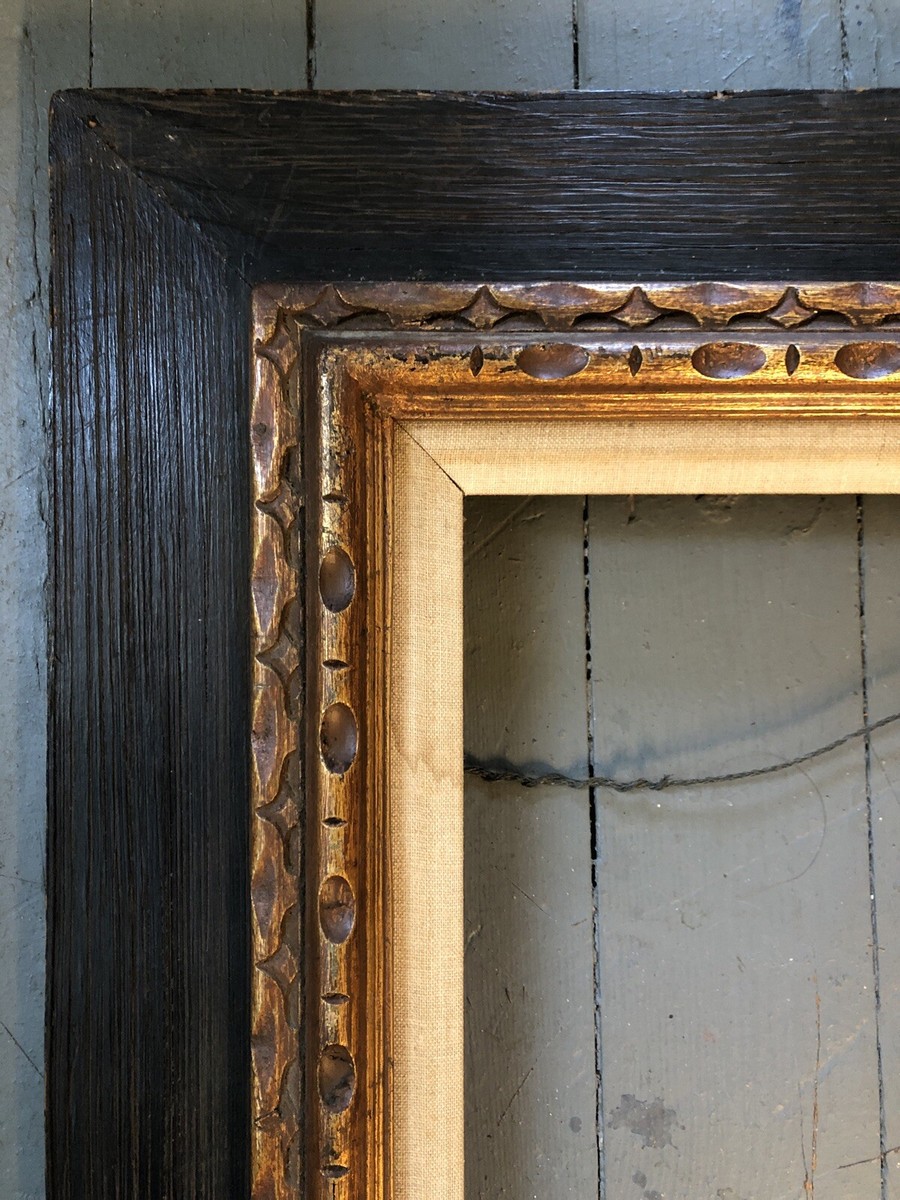 Great Wide W/liner Vintage Mid-Century Mexican Carved Wood Picture