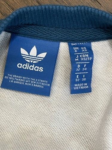 Adidas x Farm XS Womens Sweater Borbomix Blue Sweatshirt DEADSTOCK Butterflies - 第 10/10 張圖片
