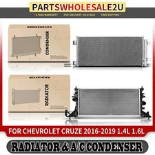 Aluminum Radiator & AC Condenser Cooling Kit for Chevrolet Cruze 2016 2017-2019