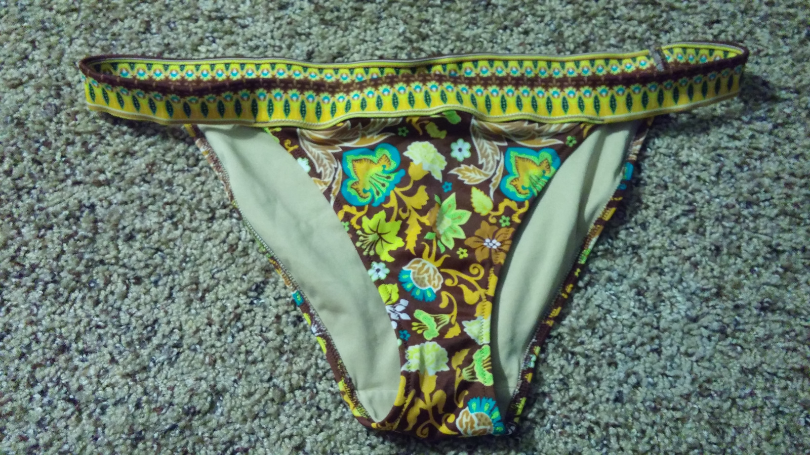 Victoria's Secret womens floral padded bra top bikini top size XS