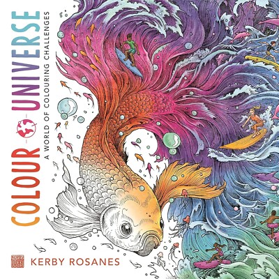 Kerby Rosanes Buch - Color Universe A World of Colouring Challenges NEU! KOSTENLOSER VERSAND