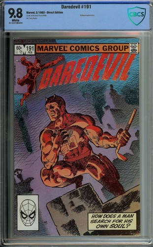 DAREDEVIL #191 CBCS 9.8 WHITE PAGES // BULLSEYE APP MARVEL 1983