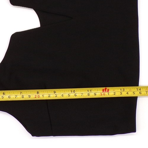 Camiseta sin mangas recortada negra para mujer talla mediana cremallera lateral elástica elegante club fiesta - Imagen 12 de 14