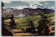 Colorado Pikes Peak CO Vintage Postcard