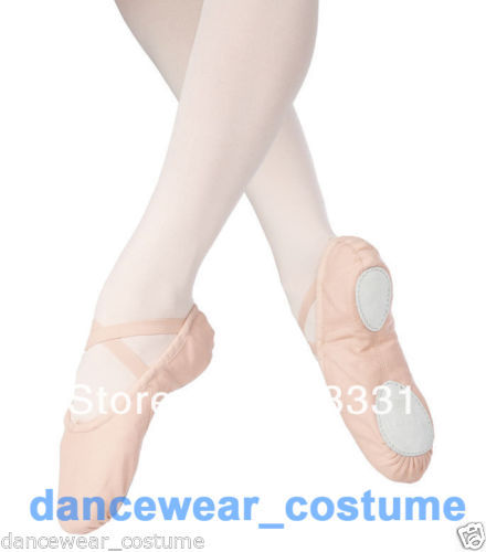 SAOLA Nuove scarpe da balletto in tela per ragazze bambini morbide suola spaccata ballerine pantofole US 8 13