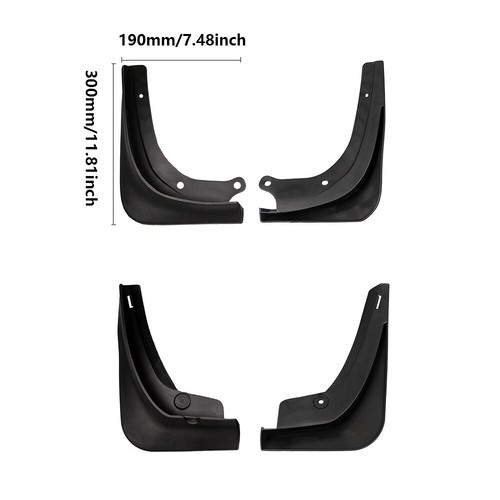 Für Tesla Model 3 Schmutzfänger 17-22 Schmutzfänger Spritzschutz vorne hinten - Picture 4 of 10