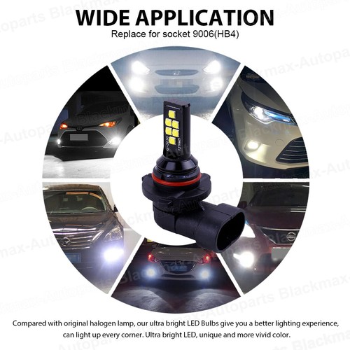 H1 H3 H4 H7 H8 H9 H11 H16 P13W 9005 9006 LED Fog Light Driving Bulbs 3030 12SMD - Bild 57 von 58