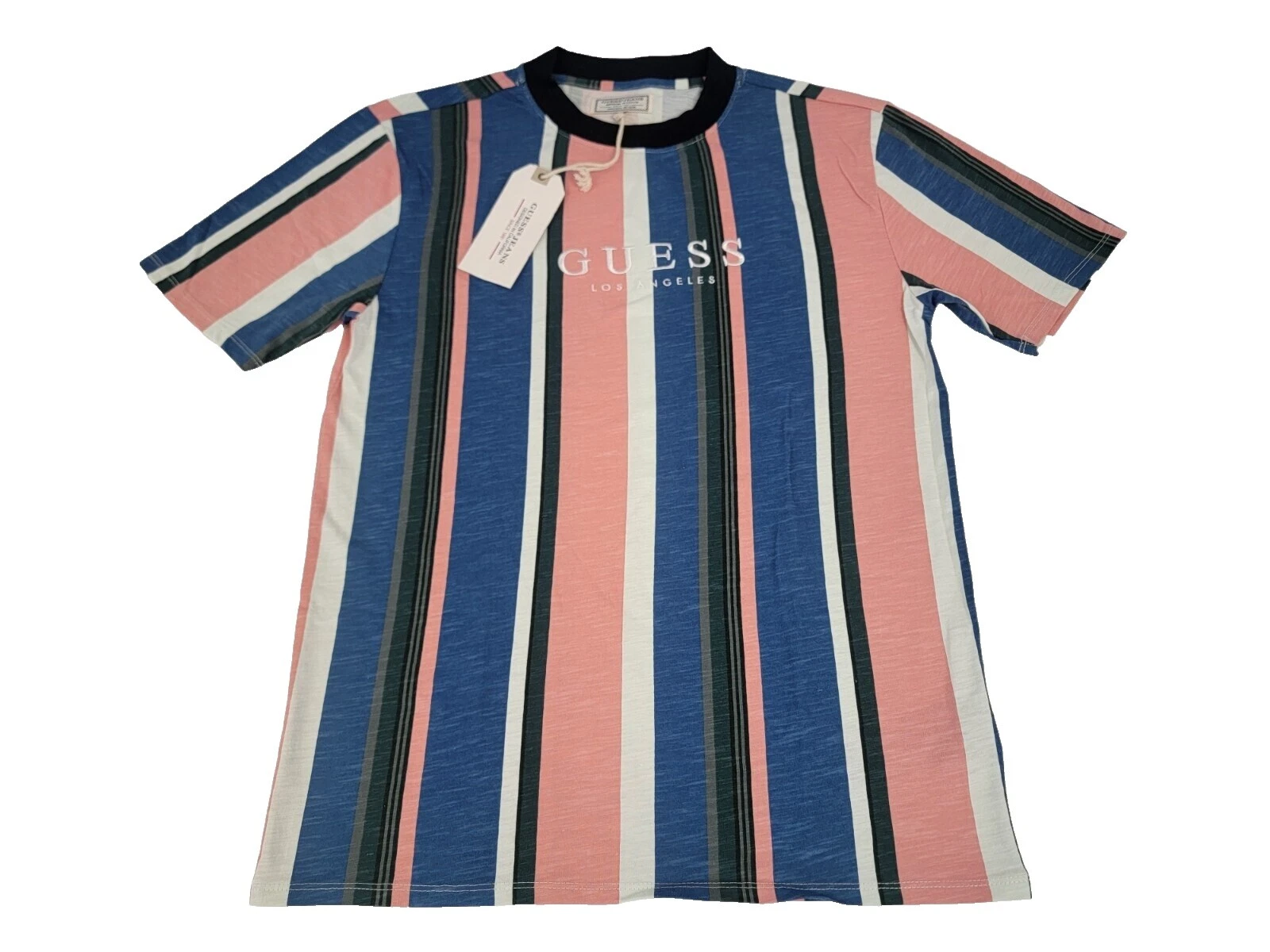 GUESS Long Sleeve Striped T-Shirts for Men