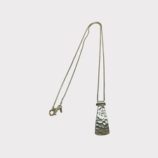 Silpada Sterling 925 Silver Hammered Tie Necklace N1592 19 in - .26