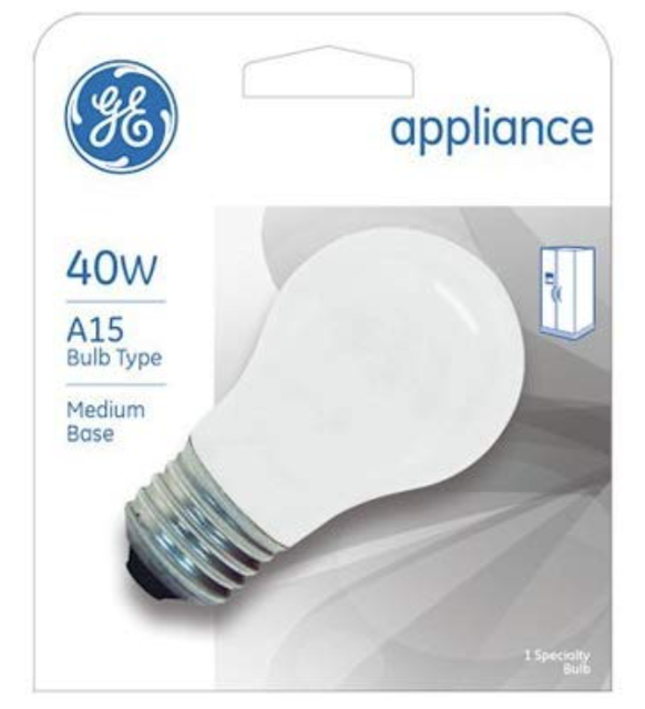 NOS! LOT OF (2) GE 40W APPLIANCE LIGHT BULB A15 MEDIUM BASE FROSTED eBay