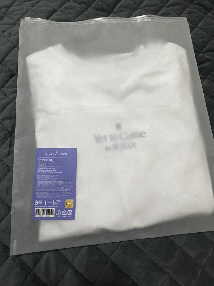 BTS YET TO COME BUSAN S/S T-SHIRT SHIRT LARGE L YTC CONCERT TSHIRT
