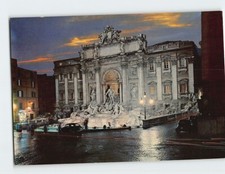 Postcard Trevi Fountain Rome Italy