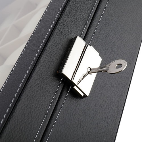 12/24/20 Slots PU Leather Wrist Watch Display Box Storage Holder Organizer Cases - Picture 27 of 43