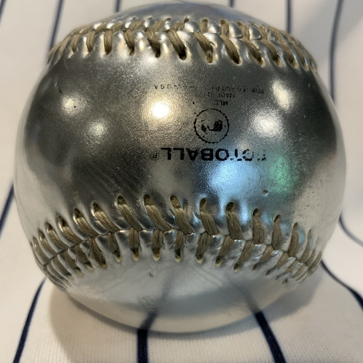Anaheim Angels Logo Silver Chrome Fotoball Souvenir Baseball