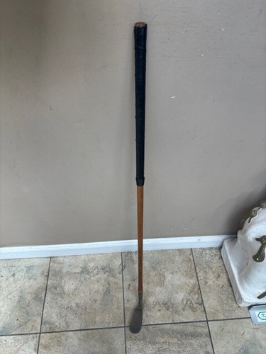 Tom Stewart line face 7 Spade Mashie hickory shaft golf club - Bild 5 von 5