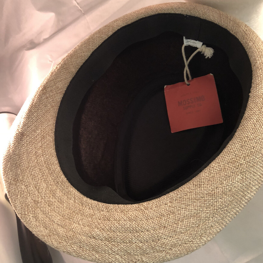Mossimo Fedora Natural Tan Hat Brown Band NWT One Size | eBay display picture 3