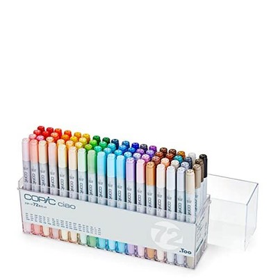 Too Copic Ciao Start 72 Color Set　multicolor Illustration Marker Pen JAPAN